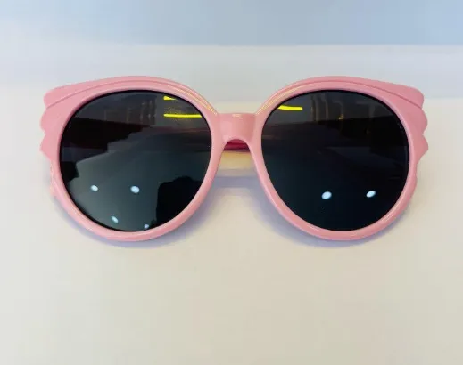 Baby Pink Kids Sunglasses, front view