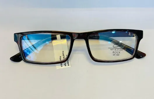 Rectangular Anti-Blue Light Glasses, front view